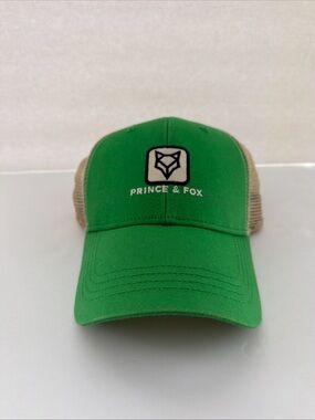 Prince & Fox Green and Tan Mesh Baseball Cap